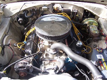 1967 Plymouth Satellite View of the Engine